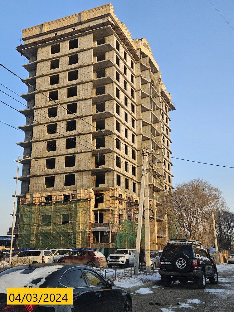 Жилой комплекс Адмирал (3 этап строительства), Март, 2024